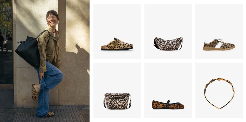 Zapatos y bolsos leopardo