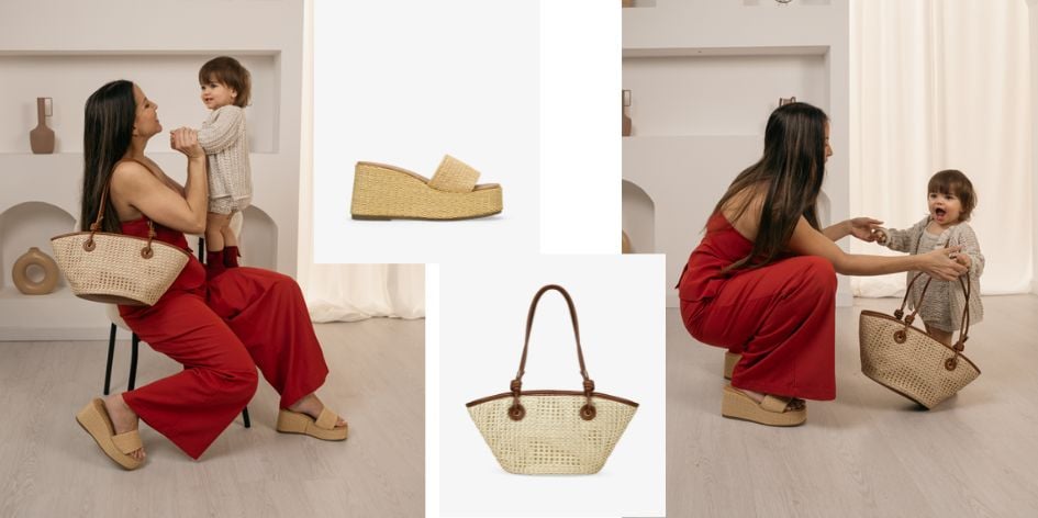 Sandalias con cuña