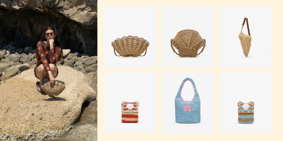 Bolsos de rafia