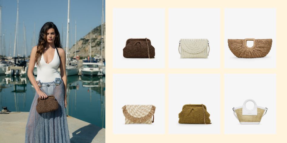 Bolsos de rafia
